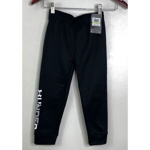 New Under Armour Black Jogger Sweat Pant Toddler Boys Size 4